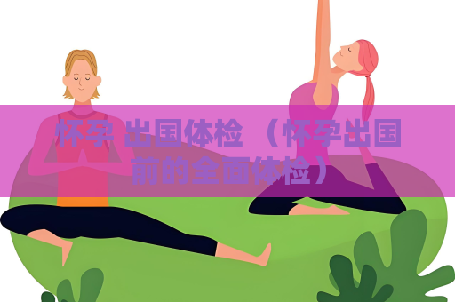 懷孕 出國體檢 （懷孕出國前的全面體檢）