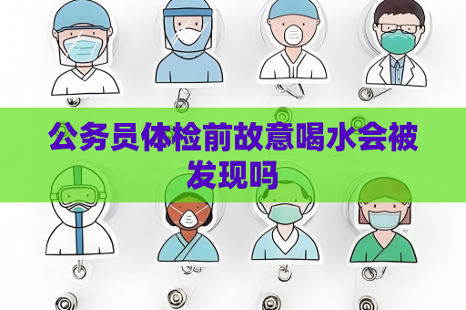 公務員體檢前故意喝水會被發現嗎