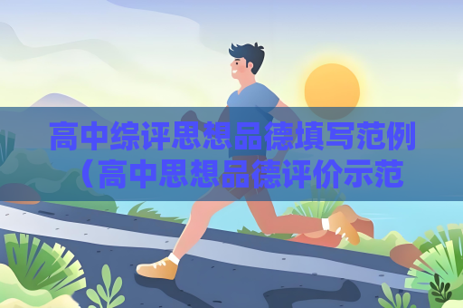 高中綜評思想品德填寫范例 （高中思想品德評價示范）