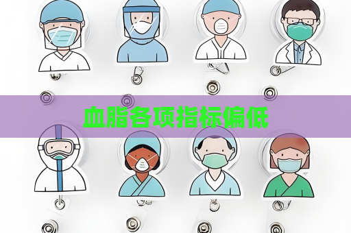 血脂各項指標偏低