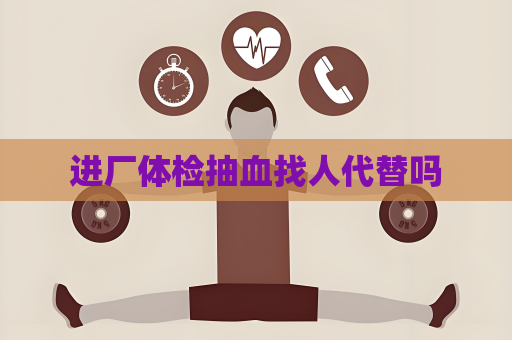 進廠體檢抽血找人代替嗎