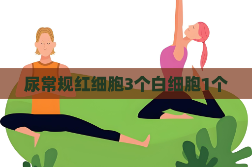尿常規紅細胞3個白細胞1個