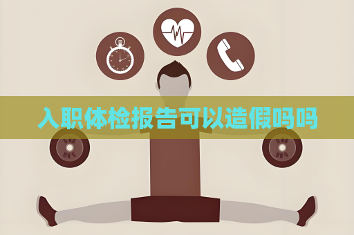 入職體檢報告可以造假嗎嗎