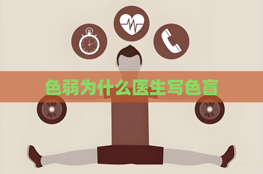 色弱為什么醫生寫色盲