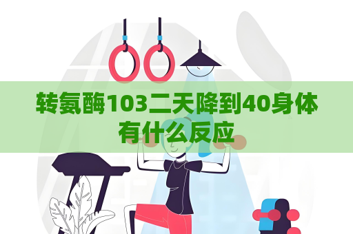 轉氨酶103二天降到40身體有什么反應