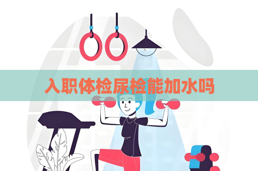 入職體檢尿檢能加水嗎