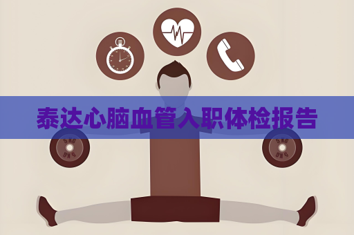 泰達心腦血管入職體檢報告